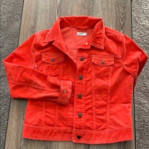 Gap Red/ Orange Corduroy Jacket